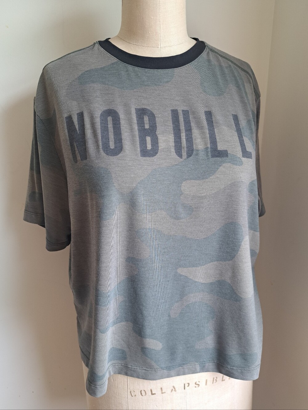 NOBULL Womens XL Boxy Camo Ringer Tee